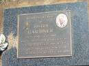 Joseph GARDNER, 26-5-1908 - 1-1-2000, husband of Isabel (dec'd); Yarraman cemetery, Toowoomba Regional Council 