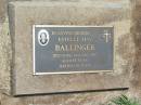 Estelle May BALLINGER,
died 30 Jan 1997 aged 87 years;
Yarraman cemetery, Toowoomba Regional Council