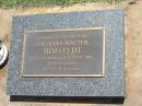 Charles Walter HIMSTEDT, died 11 Aug 2001 aged 95 years; Yarraman cemetery, Toowoomba Regional Council 