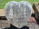 Anna Louise STERNBERG,
wife mother,
1886 - 1952;
Albert STERNBERG,
father,
1881 - 1961;
Annie Louise STEINBERG,
daughter sister;
Yarraman cemetery, Toowoomba Regional Council