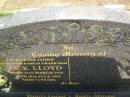 Jack Lloyd POSTLE,
husband father grand-dad great-grand-dad,
born 15 March 1920,
died 18 July 1994 aged 74 years;
Yarraman cemetery, Toowoomba Regional Council