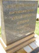 Mary Bulloch BACKEN, wife mother, 1877 - 1948; Yarraman cemetery, Toowoomba Regional Council 