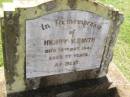 Henry V. SMITH,
died 18 Oct 1941 aged 77 years;
Yarraman cemetery, Toowoomba Regional Council