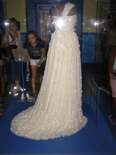 Michelle Obama's ballgown for the inauguration,  | First Ladies gallery,  | Museum of American History, Washington  | 