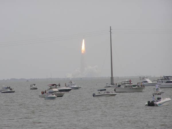 Space shuttle  Atlantis  launches,  | Cape Canaveral, Florida  | 