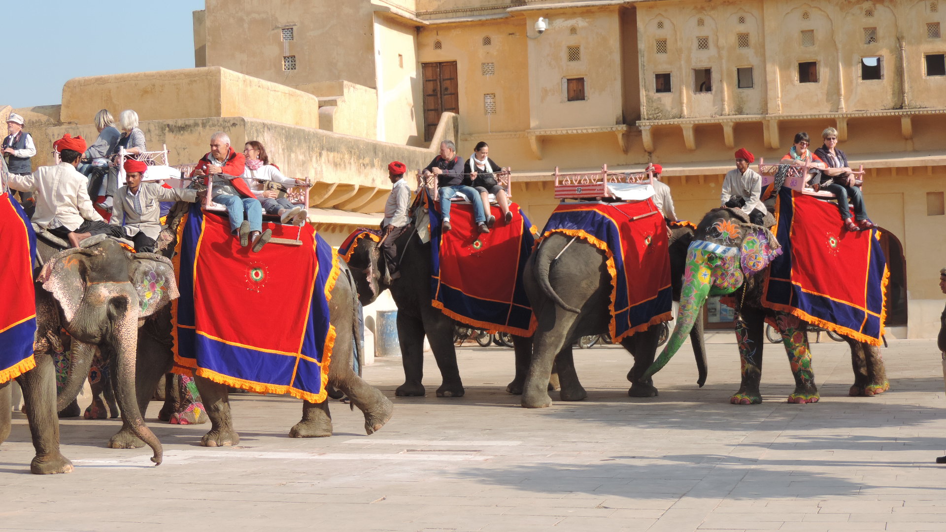Elephant transport up to Amber Palace/Fort