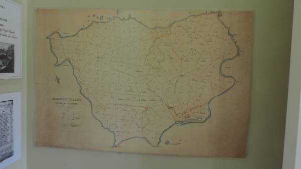 Map of Norfolk Island during first settlement  | 