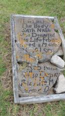 (Sarah?) Sath NASH d: Feb 1817 aged 8 mo  Rob NASH d: M, aged 8  Norfolk Island Cemetery 