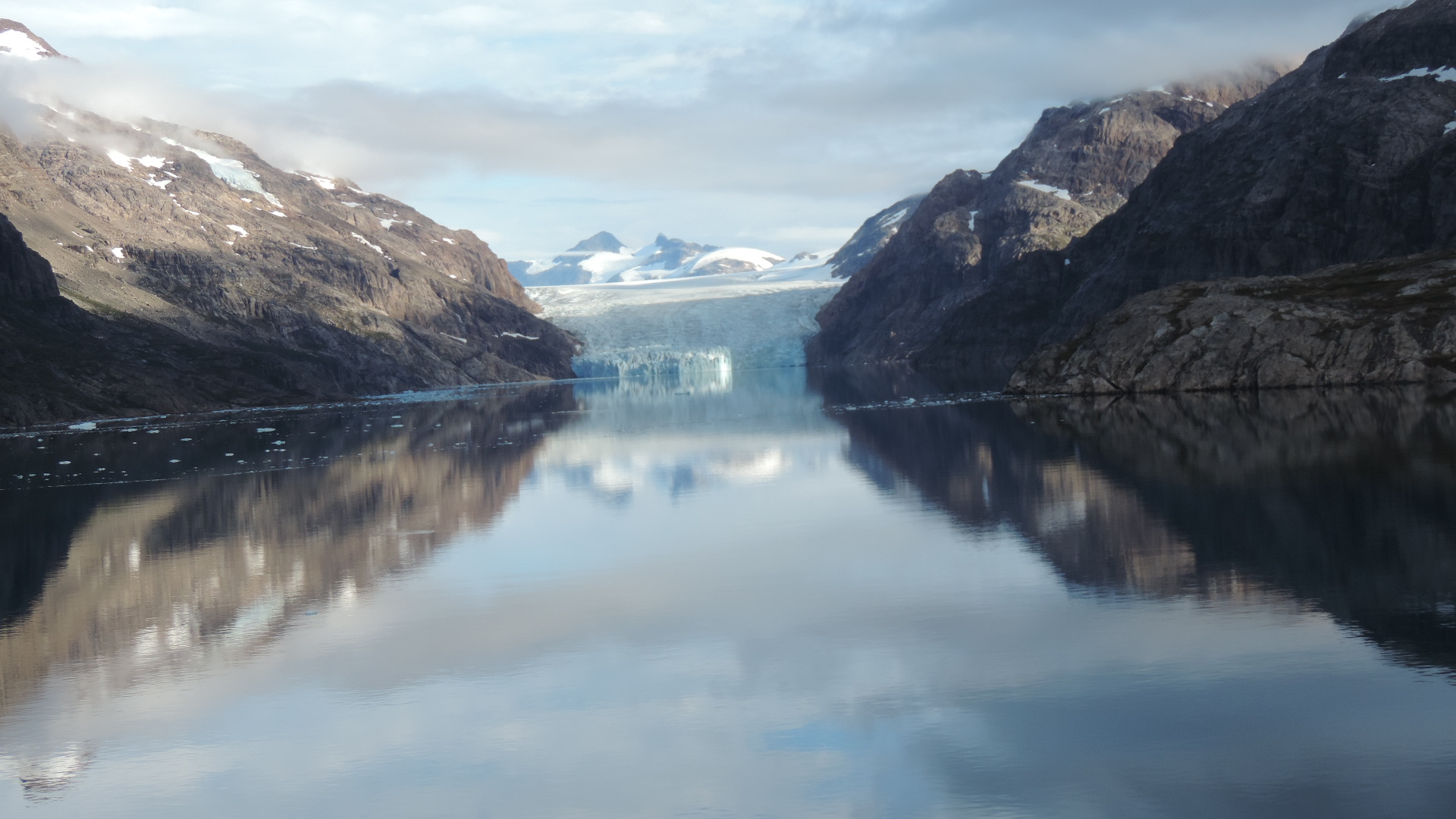 glacier in prince Christian sound