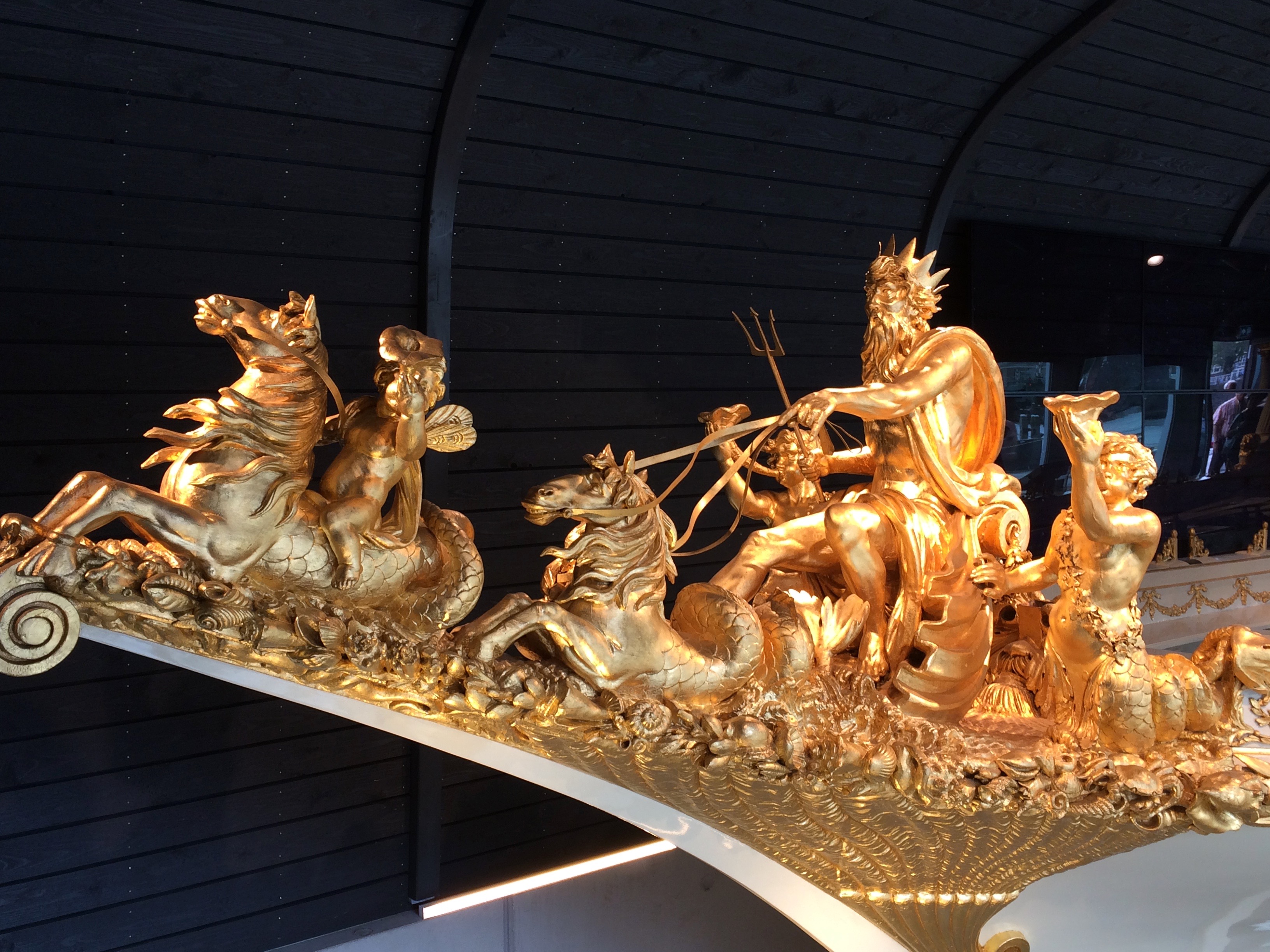 gold decorated royal boat