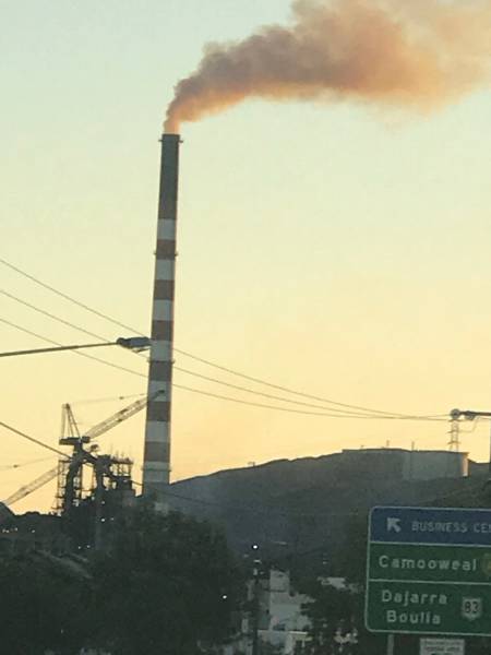 smoke stack for copper smelter in Mount Isa