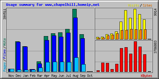 Usage summary for www.chapelhill.homeip.net