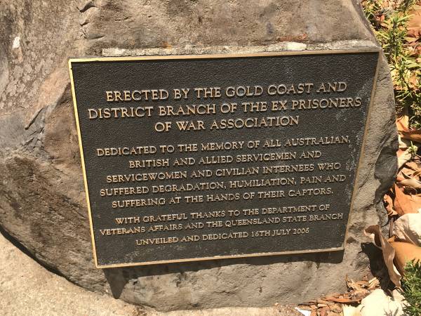 Ex prisioners of war  | Burleigh War Memorial, Gold Coast City  | 
