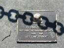 R BUCHBACH who paid the supreme sacrifice 1939 - 1945 Canungra War Memorial 