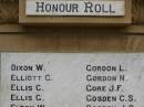 W.   DIXON G.   ELLIOTT C.   ELLIS G.   ELLIS W.   ELTON L.   GORDON N.   GORDON J.F. GORE C.S. GOSDEN Greenmount War Memorial 