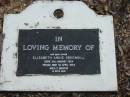 Elizabeth Annie GREENSILL
B: 31 Jan 1934
D: 1 Apr 1934
aged 2 months
Albany Creek Cemetery, Pine Rivers