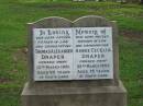 Thomas Alexander DRAPER
13 Mar 1961
aged 90
Annie Cecelia DRAPER
25 Mar 1952
aged 75
Albany Creek Cemetery, Pine Rivers