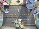 Margaret Jean BELESKY
27 Mar 2001
aged 69
Albany Creek Cemetery, Pine Rivers