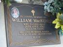 William MacKENZIE
28 Apr 2002
aged 84
Albany Creek Cemetery, Pine Rivers