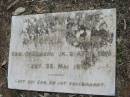 D. Sophia MARKS,
born Grunberg 2 April 1810
died 23 May 1896;
Alberton Cemetery, Gold Coast City