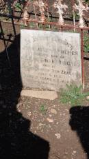 John Joseph HUGHES
d: Christchurch, New Zealand
5 Jul 1912, aged 19 y and 9 mo
son of William and Margaret HUGHES
William HUGHES
native of Roscommon, Ireland
d: 3 May 1920
husband of Mary HUGHES
Mary HUGHES
d: 22 Dec 1930, aged 78
Aubigny Catholic Cemetery, Jondaryan