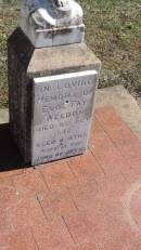 Evol Fay WEEDON
d: 9 Oct 1942 aged 4 mo
Aubigny St Johns Lutheran cemetery, Toowoomba Region