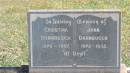 Christina DORNBUSCH
b: 1878
d: 1957
John DORNBUSCH
b: 1872
d: 1932
Aubigny St Johns Lutheran cemetery, Toowoomba Region