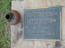 Leslie RICHTER,
1913 - 1985;
Barney View Uniting cemetery, Beaudesert Shire