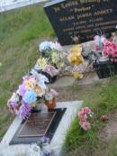Allan James (Porker) ADSETT,
6-11-1964 -27-1-1995;
Merle Mary ADSETT (nee BURGESS),
23-7-1936 - 27-11-2003,
mother grandmother great-grandmother sister;
Barney View Uniting cemetery, Beaudesert Shire