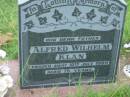 Alfred Wilhelm KLAN, father,
died 10 July 1989 aged 75 years;
Barney View Uniting cemetery, Beaudesert Shire