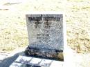 Francis Erbin HIRN, husband,
died 3-7-47 aged 76 years;
Beerwah Cemetery, City of Caloundra
