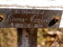Emma COPLEY,
1859 - 1924;
Beerwah Cemetery, City of Caloundra