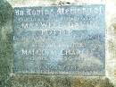 Maxwell David POTTER, son brother,
died 21-8-1986 aged 22 years;
Malcolm Charles POTTER, brother,
4-12-1970 - 20-5-1997;
Beerwah Cemetery, City of Caloundra