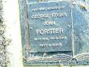 George Edgar John FORSTER,
18-1-1915 - 13-3-2002;
Beerwah Cemetery, City of Caloundra