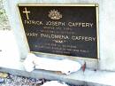 Patrick Joseph CAFFREY,
27-12-1921 - 22-11-2001;
Mary Philomena (Mimi) CAFFERY,
17-6-1918 - 29-4-2002;
aunt & uncle of the VERE family;
Beerwah Cemetery, City of Caloundra