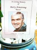 Barry (Bazza) ARMSTRONG,
12 May 1946 - 13 July 2006;
Beerwah Cemetery, City of Caloundra