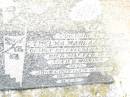Thelma Margaret HOLMES,
baby daughter & sister,
died 21 Feb 1937
aged 8 months;
John CODY (late of Bell),
1875 - 1937;
Bell cemetery, Wambo Shire