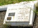Florence Mary FORD,
wife mother,
died 22 May 1952 aged 60 years;
William FORD,
died 22 Nov 1975;
Joyce Mary LILLINGSTONE (nee FORD),
buried Biloela cemetery 11-8-2006;
Bell cemetery, Wambo Shire