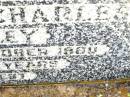 Florence May SORLEY,
wife mother,
died 29 Dec 1944 aged 31 years 9 months;
Stewart Charles SORLEY,
father,
died 6 Oct 1960? aged 52? years;
Bell cemetery, Wambo Shire