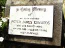 Peter James EDWARDS,
brother,
died 4 Feb 1988 aged 69 years;
Bell cemetery, Wambo Shire