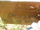 Allan CRAN,
1926 - 99;
Gary CRAN,
1953 - ???;
Bell cemetery, Wambo Shire