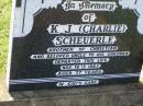 K.J. (Charlie) SCHEUERLE,
brother of Christian,
uncle,
died 15 Nov 1983 aged 77 years;
Bell cemetery, Wambo Shire