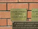 Ralph Edward MCPHEE,
28-05-1896 - 14-05-1968;
Bell cemetery, Wambo Shire