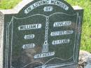 William F. LOVEJOY,
died 13 Oct 1943 aged 63 years;
Bell cemetery, Wambo Shire
