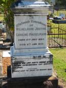 Wilhelmine Justine Caroline MACKELMANN
B: 13 Jul 1889
D: 6 Jan 1921
Bethania (Lutheran) Bethania, Gold Coast
