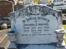Johanna E NOFFKE
B: 17 Dec 1859
D: 27 May 1930
Bethania (Lutheran) Bethania, Gold Coast