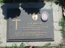 Claude A. WILSON,
died 20 Nov 1999 aged 77,
husband of Patricia;
Blackbutt-Benarkin cemetery, South Burnett Region