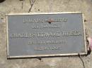 Charles Edward REISER,
father,
died 26 March 1992 aged 86 years;
Blackbutt-Benarkin cemetery, South Burnett Region