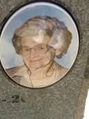 Winnifred (Win) J. SCHULTZ,
born 27-7-1921,
died 15-9-2002?,
mother of John, Graham, Owen, Leone, Elizabeth & Christine,
grandmother great-grandmother;
Blackbutt-Benarkin cemetery, South Burnett Region