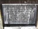 Albert John STOCK, father,
died 15 Jan 1939 aged 86 years;
Rosina STOCK, mother,
died 30 August 1945 aged 90 years;
Bertha Eileen STOCK,
died 17 July 1968 aged 74 years;
Harold STOCK,
died 22 Oct 1975 aged 79 years,
cremated;
Brookfield Cemetery, Brisbane